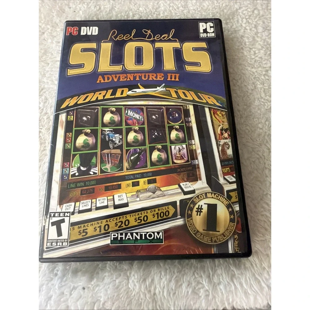 Lot Of 10 Slots PC CD-ROM Games Reel Deal Casino & WMS Slots Phantom Vintage